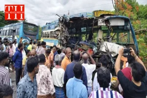 तमिलनाडु में दो बसों की भीषण टक्कर; 6 की मौत और 28 घायल, तेज रफ्तार बना हादसे की वजह