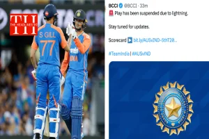 गाबा में बारिश ने रोका खेल, भारत ने बिना विकेट खोए बनाए 52 रन ,अभिषेक शर्मा ने पूरे किए 1000 टी-20 रन